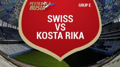 Timnas Swiss berhasil melaju ke babak 16 besar meski pada laga terakhir grup E mereka ditahan imbang Kosta Rika 2-2.