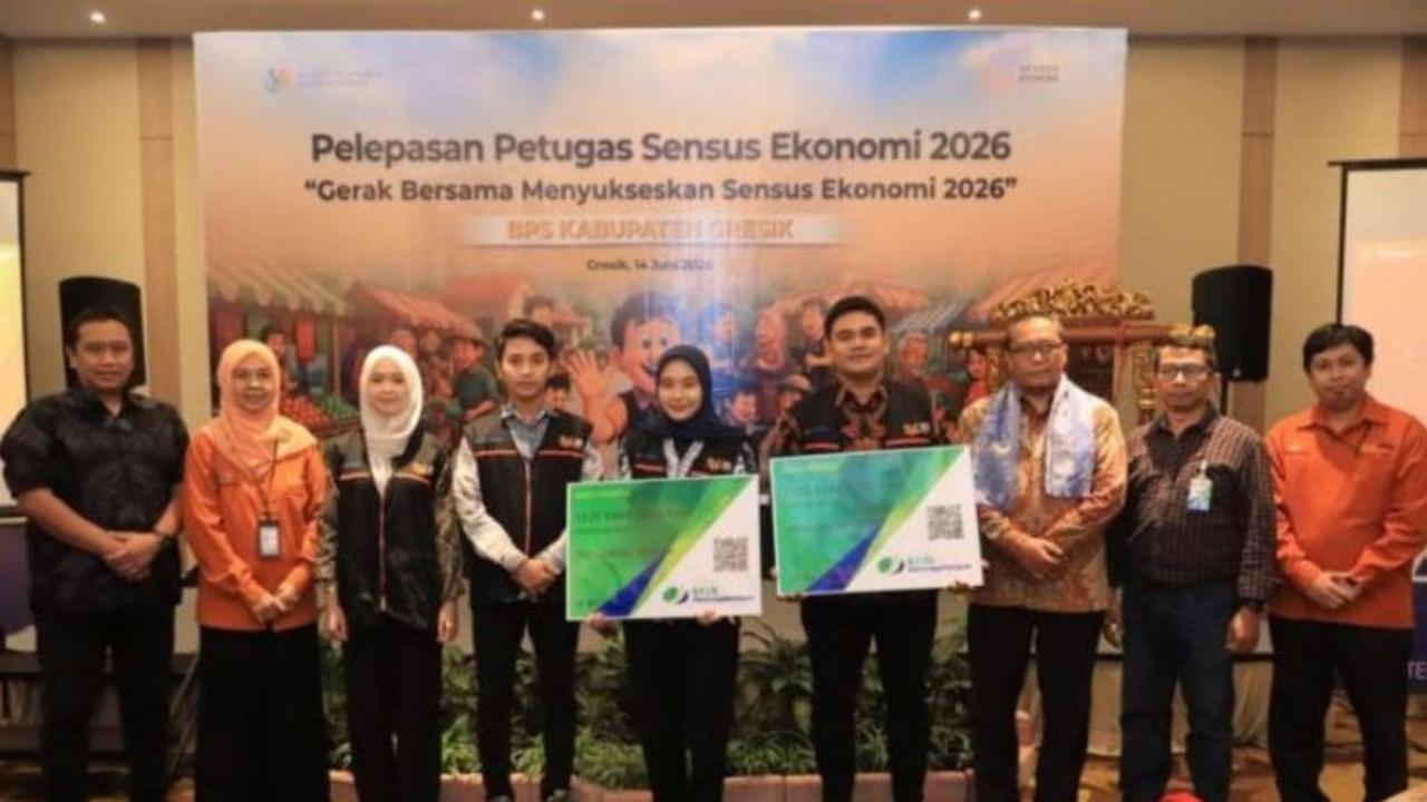 BPS Gresik Kerahkan 1.095 Petugas untuk Sukseskan Sensus Ekonomi 2026 Gresik