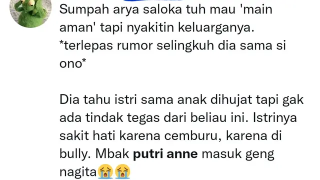 Cuitan seputar Putri Anne. (Foto: Dok. Twitter Indonesia)
