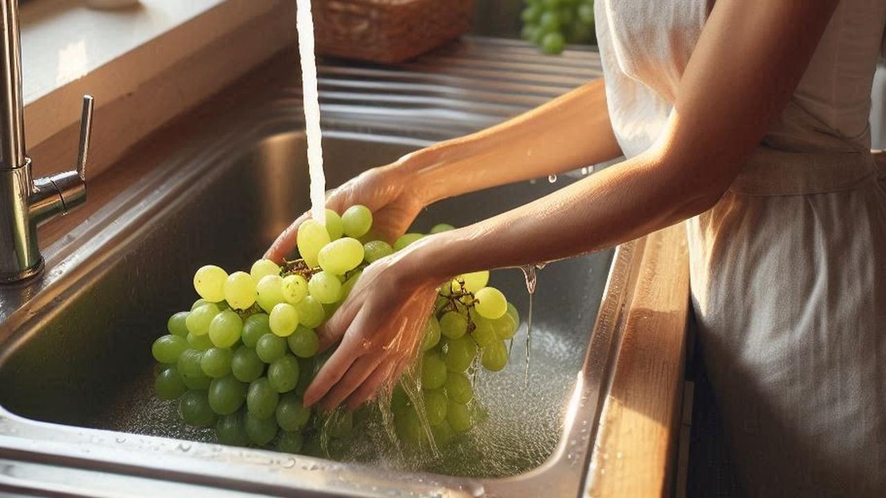 Cara Efektif Menghilangkan Lilin dan Pestisida pada Anggur dengan Bahan Dapur, Bikin Anggur Lebih Sehat dan Segar