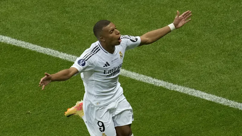 Kylian Mbappe, Real Madrid, Piala Super Eropa