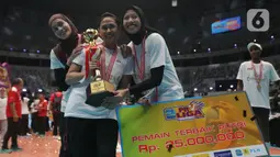 Megawati Hangestri Pertiwi berhasil meraih gelar Pemain Terbaik Putri Proliga 2024 usai mengantar Jakarta BIN menjuarai Proliga 2024. (Liputan6.com/Helmi Fithriansyah)