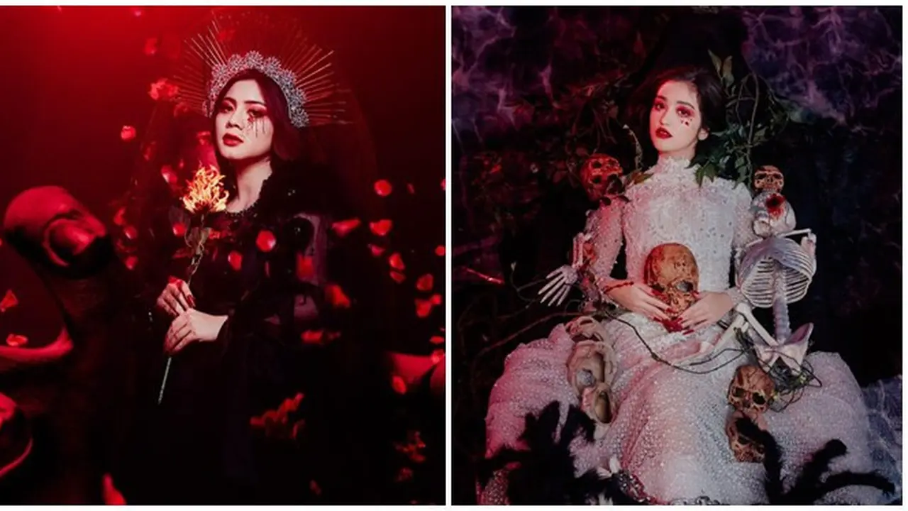 Gaya 7 Seleb saat Pemotretan dengan Konsep Halloween, Tampil Maksimal