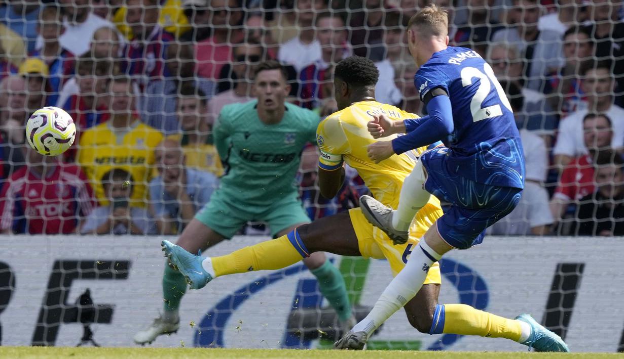 Dari tiga pertandingan di musim ini, Chelsea meraih satu kemenangan, sekali seri, dan sekali kalah. Armada Enzo Maresca ini masih inkonsisten di Premier League. (AP Photo/Frank Augstein)