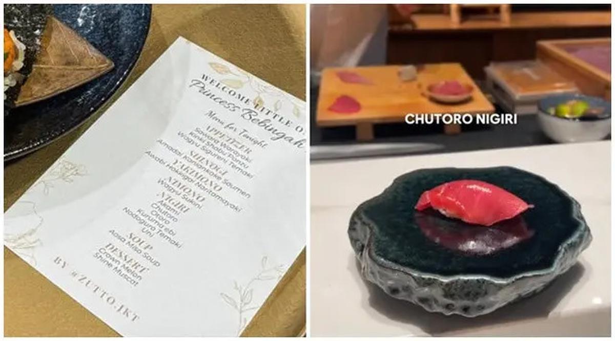 6 Potret Menu Omakase Erina Gudono, Ada yang Harganya Capai Rp 3 Juta