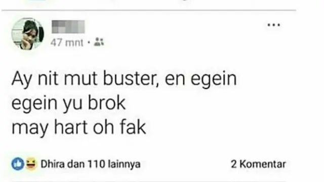 status bahasa inggris bikin gagal paham (brilio.net/@hitzmedos)