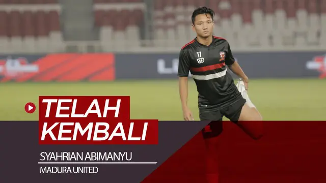 Berita video gelandang Madura United, Syahrian Abimanyu, telah kembali dari SEA Games 2019 untuk memperkuat Timnas Indonesia U-22. Kini, ia sudah bersiap untuk menghadapi Persija Jakarta di Liga 1 2019.