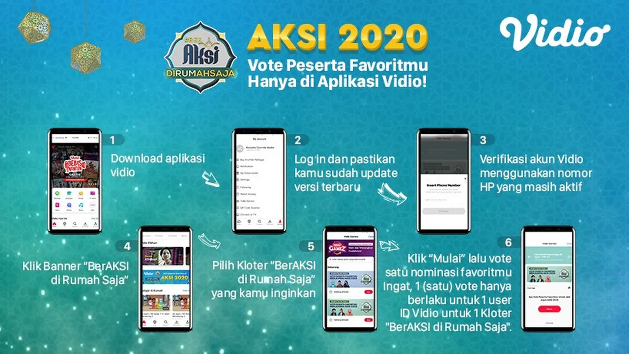 Cara Voting Peserta BerAKSI Di Rumah Saja