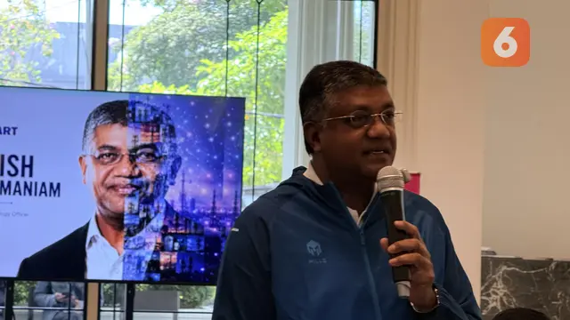 Direktur & Chief Technology Officer XLSMART, Shurish Subbramaniam. Liputan6.com/Iskandar