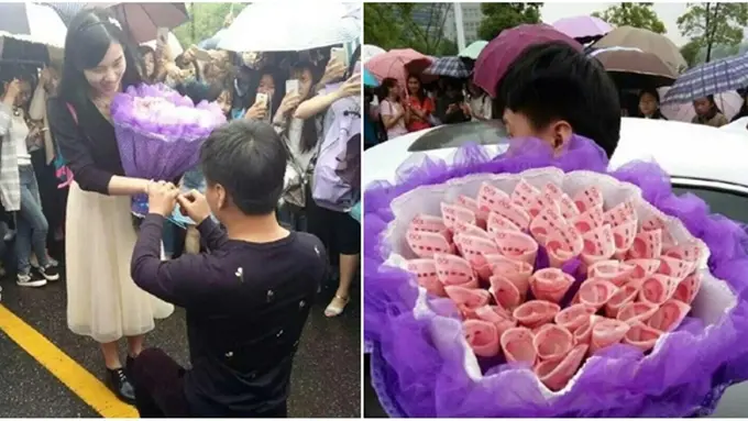 Melamar Kekasih Pakai Seikat Uang, Diterima atau Ditolak?