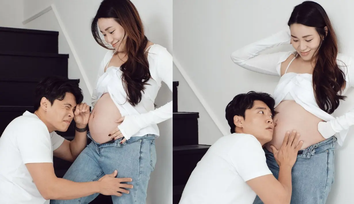 Potret Maternity Shoot Istri Jang Hansol Korea Reomit (Foto: Instagram/ hansoljang110)