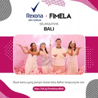 Setelah menghampiri beberapa kota besar yang ada di Indonesia, akhirnya pada Desember nanti Rexona x Fimela juga bakal mampir ke Bali.