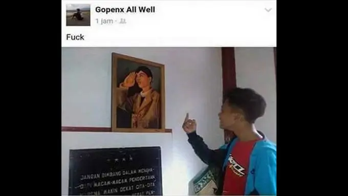 Bocah Kurang Ajar Acungkan Jari Tengah ke Jenderal Soedirman!