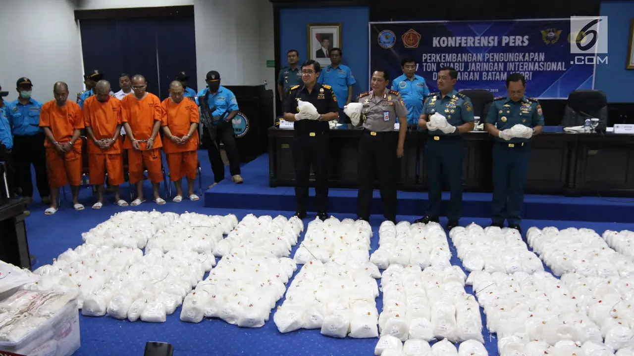 BNN Gagalkan Penyelundupan 1 Ton Sabu di Batam