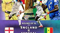 Inggris vs Senegal. (Istimewa)