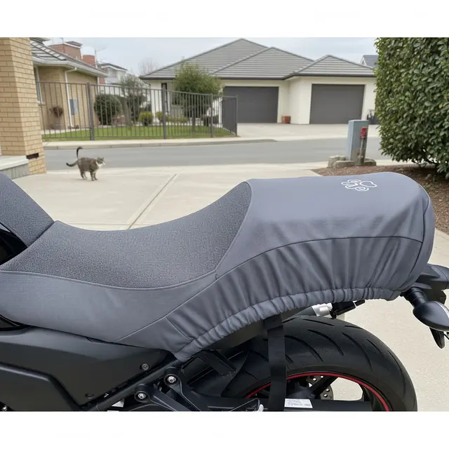 Mencegah Kucing Tetangga Tidur di Jok Motor (Gemini AI)