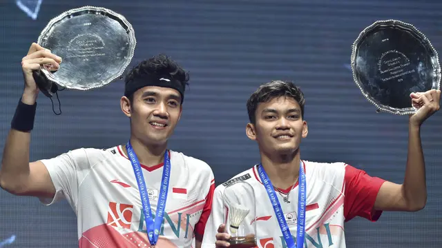 Foto: Keren, Tampil Pertama Kali di All England 2022, Muhammad Shohibul Fikri / Bagas Maulana Langsung Juara usai Tekuk The Daddies