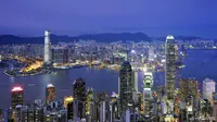 Hong Kong merayakan tahun baru 2022 dengan keindahan seni spektakuler di Victoria Harbour dengan menampilkan momen hitung mundur di M+ Facade diiringi musik meriah dari Hong Kong Philharmonic Orchestra. (Foto oleh: BrandHK)