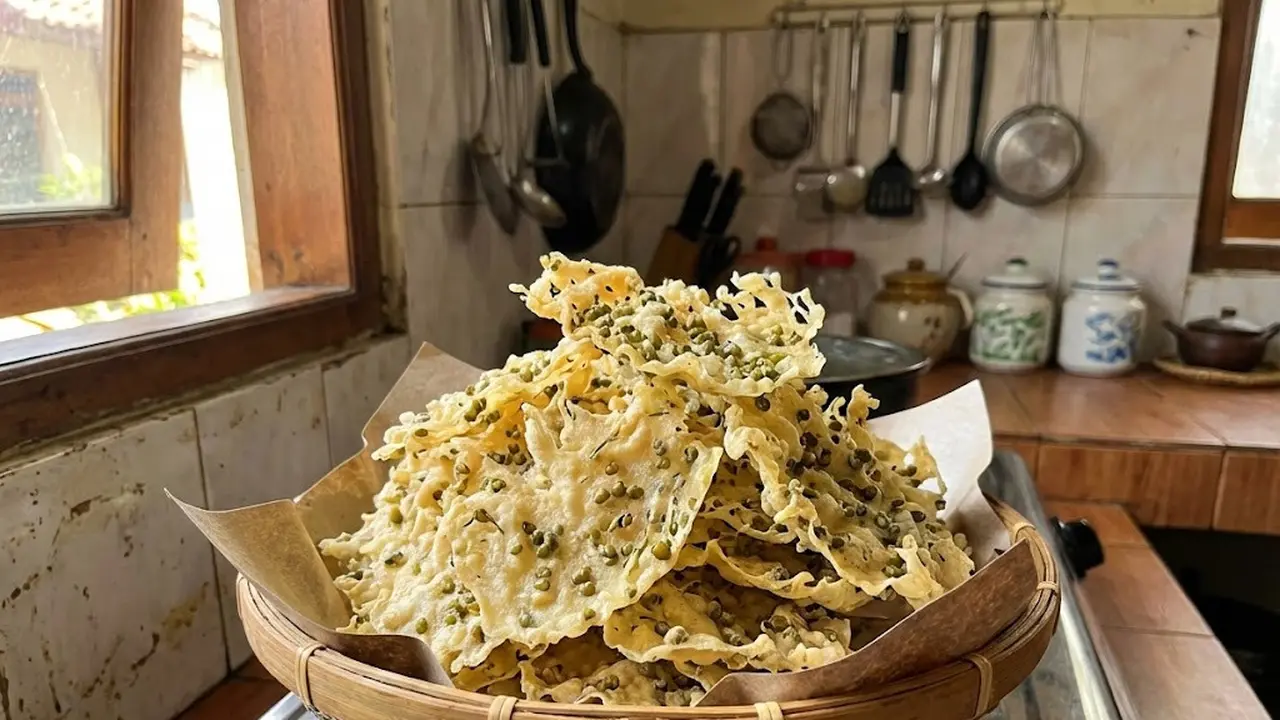 Resep Peyek Kacang Hijau Renyah (Sumber: gemini.com)