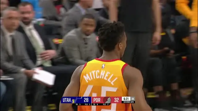 Berita video game recap NBA 2017-2018 antara Utah Jazz melawan Portland Trail Blazers dengan skor 115-96.