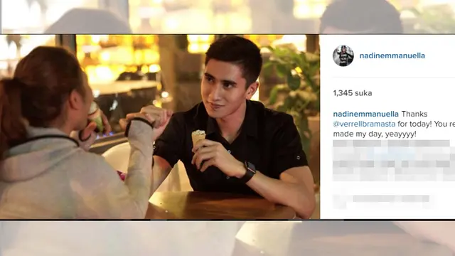 Verrell Bramasta dan Nadine Emmanuella Waworuntu (Instagram)