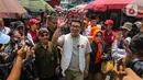 Ridwan Kamil berjanji akan mencari solusi dari setiap permasalahan agar masyakarat maupun pedagang bisa nyaman berada di pasar. (Liputan6.com/Angga Yuniar)