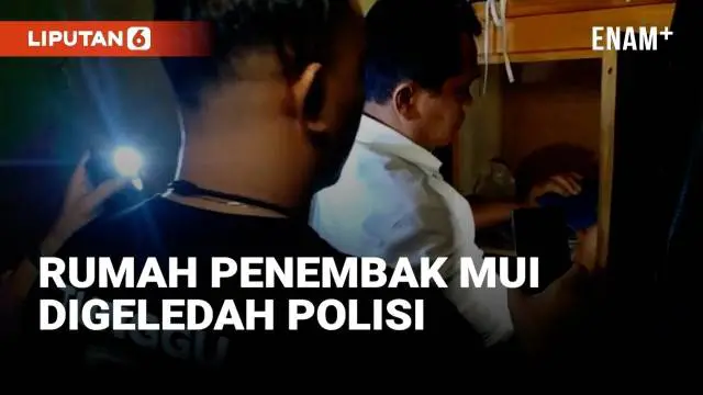 VIDEO: Detik-detik Polisi Geledah Rumah Penembak MUI