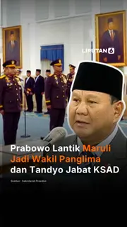 Prabowo Lantik Maruli Jadi Wakil Panglima TNI, Tandyo Jabat KSAD
