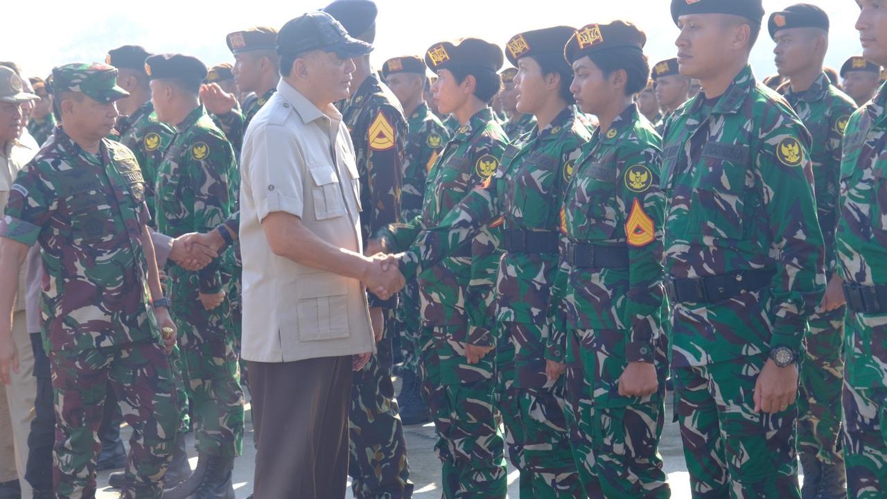 Pelepasan pasukan TNI Kontingen Patriot II ke Perancis