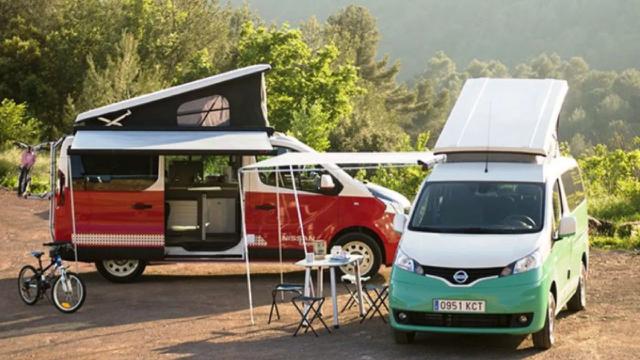 Tampilan Nissan NV300 Camper dan e-NV200 Camper (Evalia) model spanyol.