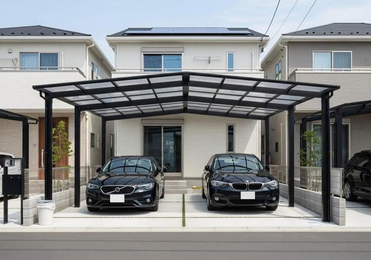 10 Inspirasi Desain Rumah Minimalis Carport 2 Mobil, Solusi Cerdas Lahan Terbatas
