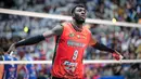 <p>Selebrasi pemain Jakarta Bhayangkara Presisi, Noumory Keita setelah mencetak angka saat menghadapi Jakarta LavAni Allobank Electric pada laga grand final PLN Mobile Proliga 2024 di Indonesia Arena, Senayan, Jakarta, Minggu (21/7/2024). Jakarta Bhayangkara Presisi menang 3-1 (28-30, 25-22, 25-22 dan 25-23) dan menjadi juara. (Bola.com/Bagaskara Lazuardi)</p>