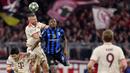 Keunggulan 1-0 untuk Inter Milan bertahan hingga akhir babak pertama. (Alexandra BEIER/AFP)