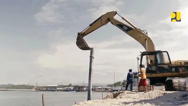 Kementerian PUPR membangun blok Beton 3B di Pantai Happy Buleleng, Bali dan  Pantai Daruba, Morotai Selatan. (Dokumen Kementerian PUPR)