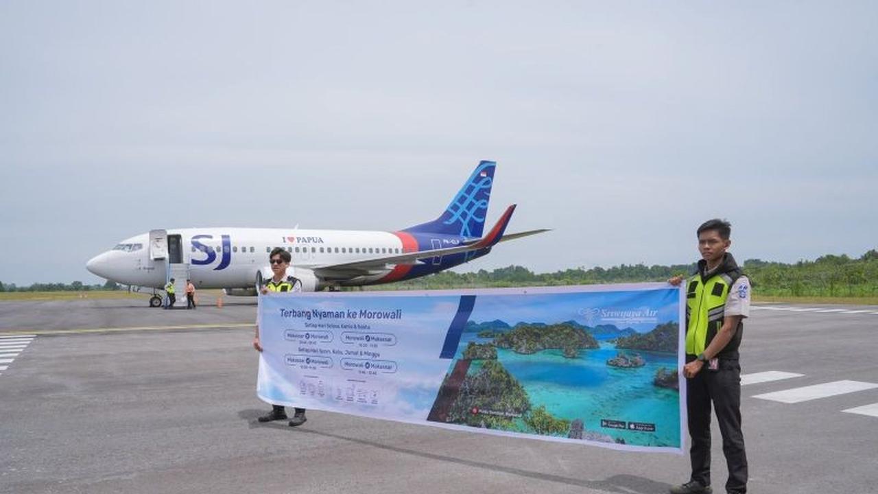 Penerbangan Sriwijaya Air di Morowali Perkuat Konektivitas dan Dorong Ekonomi Daerah