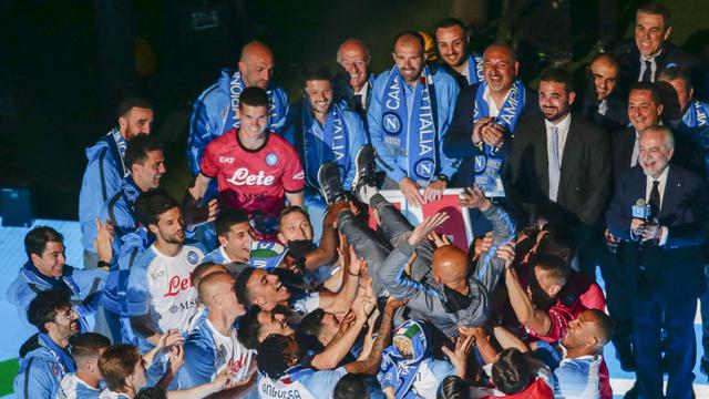 Perayaan Pesta Napoli Juara Liga Italia di Stadion Diego Armando Maradona