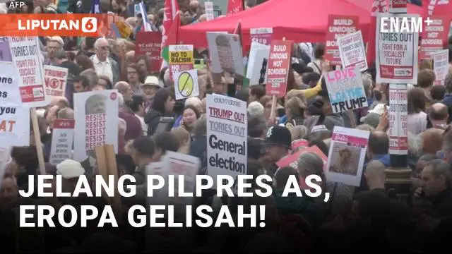 VIDEO: Kegelisahan di Eropa Jelang Pilpres Amerika