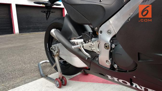 Body Honda RC213V-S berbahan serat karbon (Amal/Liputan6.com)