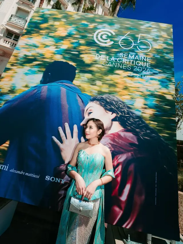 Prilly Latuconsina Kembali Tampil Glamor di Cannes 2026, Pesonanya Makin Elegan dalam Corset Dress Karya Brand Lokal