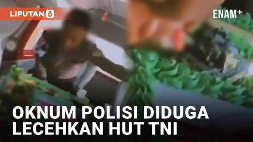 VIDEO: Oknum Polisi Diduga Lecehkan HUT TNI ke-77, Jilat Kue Berujung Hukuman