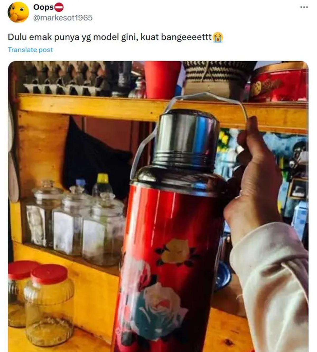6 Potret Termos Jadul Ini Emak-emak Relate, Netizen Sebut Tumbler Estetik