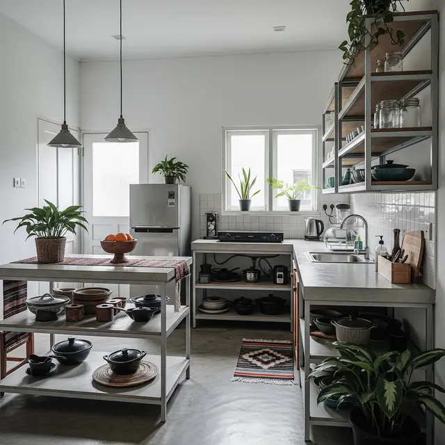 9 Desain Dapur Cantik dari Baja Ringan yang Adem, Solusi Sirkulasi Maksimal