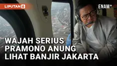 Naik Helikopter, Pramono Anung Pantau Banjir Jakarta