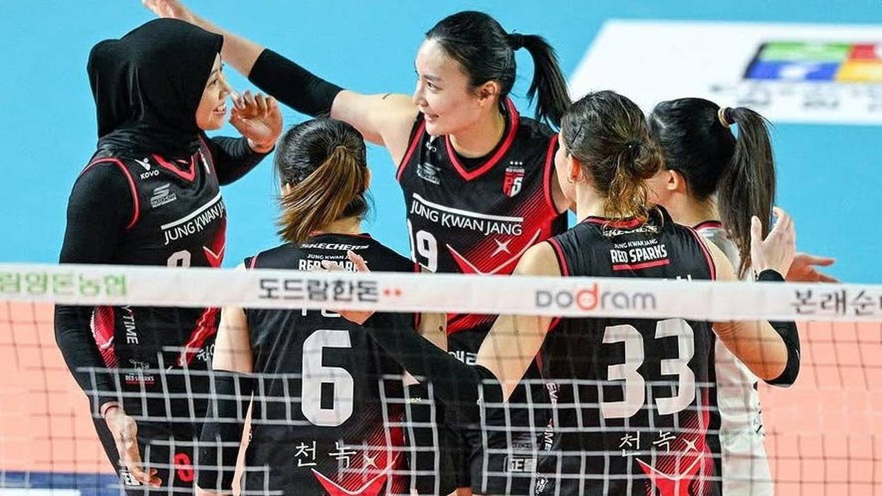 Hasil V League Korea: Red Sparks Kalah Telak Lawan AI Peppers
