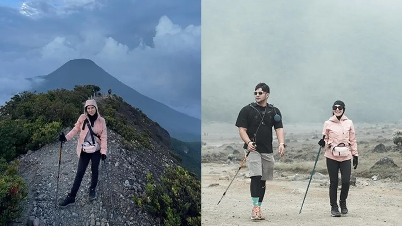 6 Momen Irish Bella dan Ammar Zoni Naik Gunung Gede, Tempuh Waktu 8 Jam