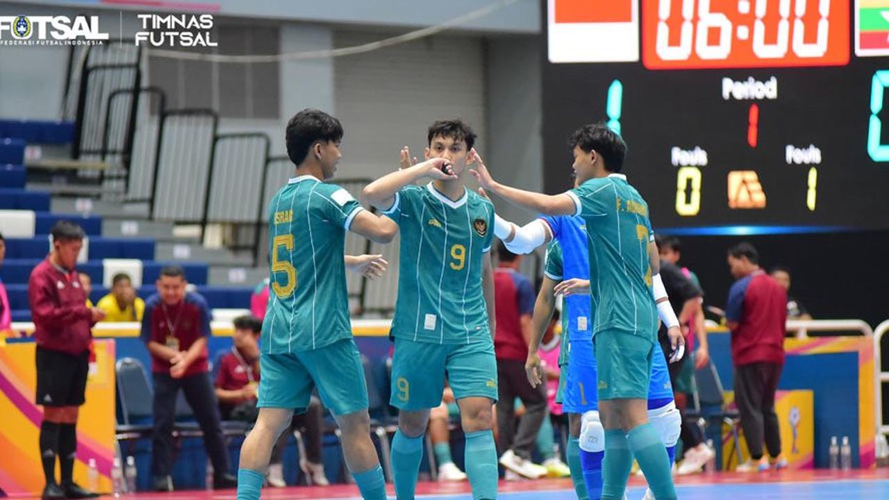 Hasil Piala AFF Futsal 2024: Timnas Indonesia Bantai 5-1 Myanmar, Tampil Sempurna di Grup