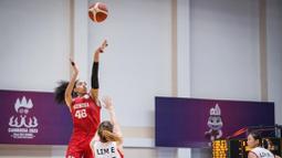 Medali emas berhasil diraih setelah mengalahkan Singapura di Morodok Techo Indoor Sports Center, Phnom Penh, pada Minggu (14/5/2023). (Dok: CdM Indonesia SG / Evan Andraws)