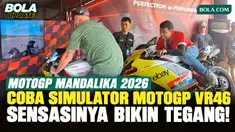 Bagaimana rasanya duduk di atas motor balap MotoGP dan merasakan sensasi melaju di lintasan? Bola.com mencoba simulator motor MotoGP dari Pertamina Enduro VR46 Racing Team di sela-sela perhelatan Pertamina Grand Prix of Indonesia di Sirkuit Mandalika...