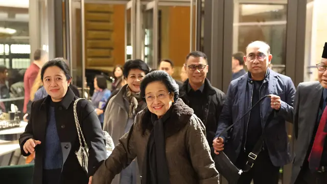 Presiden Kelima Republik Indonesia yang juga Ketua Umum PDI Perjuangan (PDIP) Megawati Soekarnoputri tiba di Roma, Italia pada Jumat (31/1/2025)