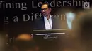 Pemimpin oposisi Malaysia, Anwar Ibrahim berbicara dalam The Executive Center for Global Leadership (ECGL) Leadership Forum 2018 di Jakarta, Rabu (4/7). Kunjungan luar negeri resmi ini pertama setelah Anwar keluar dari penjara. (Liputan6.com/JohanTallo)